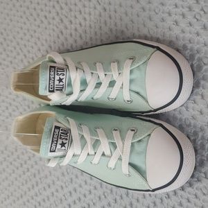 Converse Low Top Sneakers Mint Green All Star Chuck Taylor Unisex Lace Up